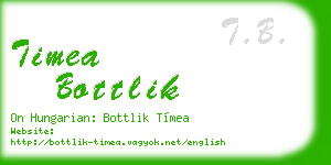 timea bottlik business card